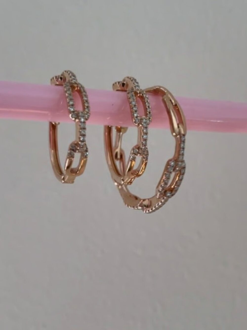 14k solid gold diamonds set by LALI